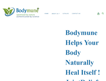 Tablet Screenshot of bodymune.com